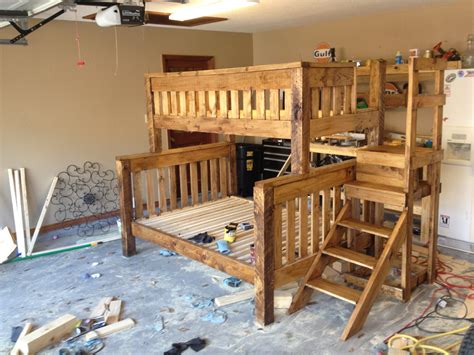 queen twin bunk bed plans